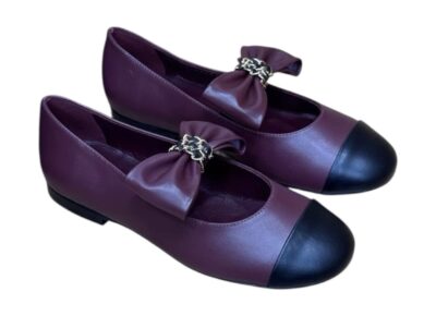 Балетки Chanel Mary Janes Бордовые F