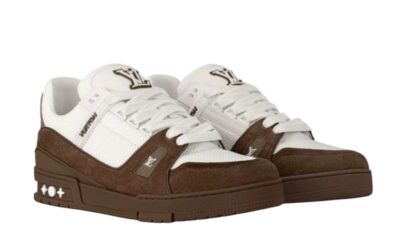 Кроссовки Louis Vuitton Lv Trainer Коричневые F