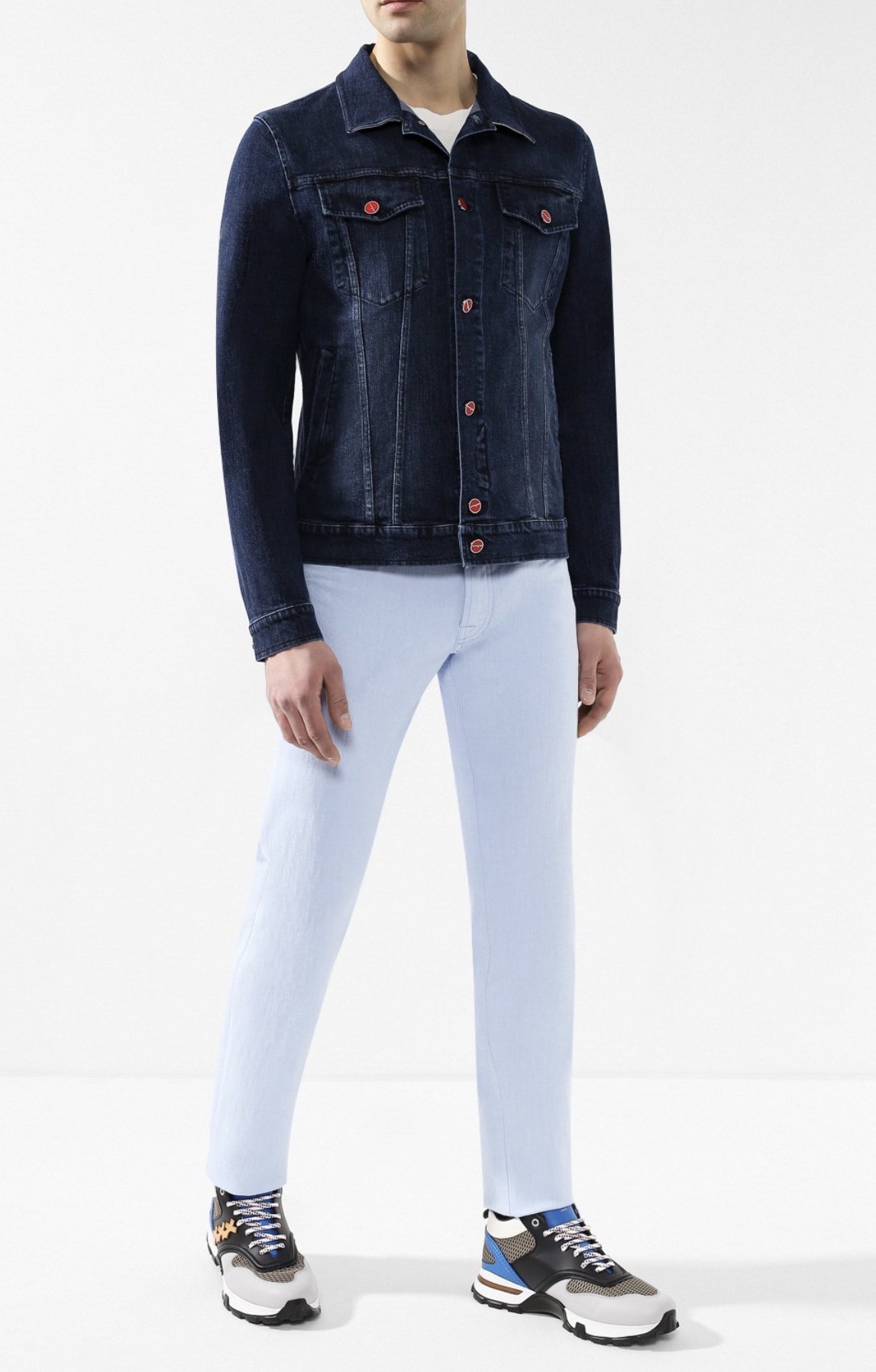 Куртка Kiton Темно синяя M