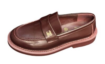 Лоферы Chanel Бордовые F