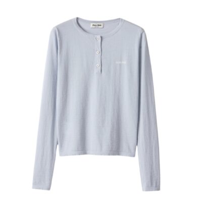 Свитшот Miu Miu Светло голубой F