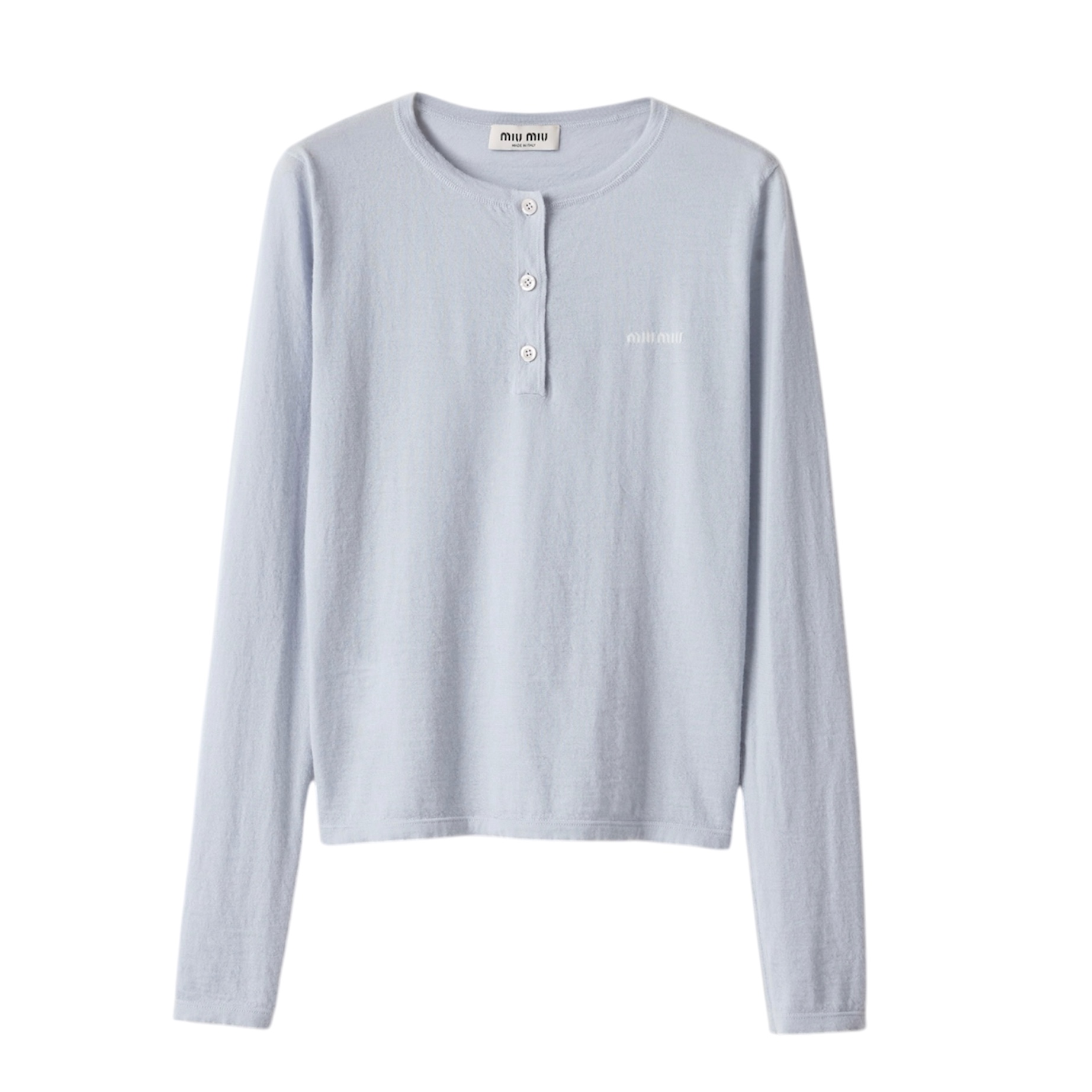 Свитшот Miu Miu Светло голубой F