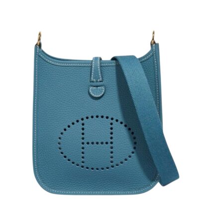Сумка Hermes Evelyne Бирюзовая N