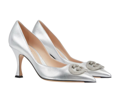 Туфли Gucci G Серебряные F