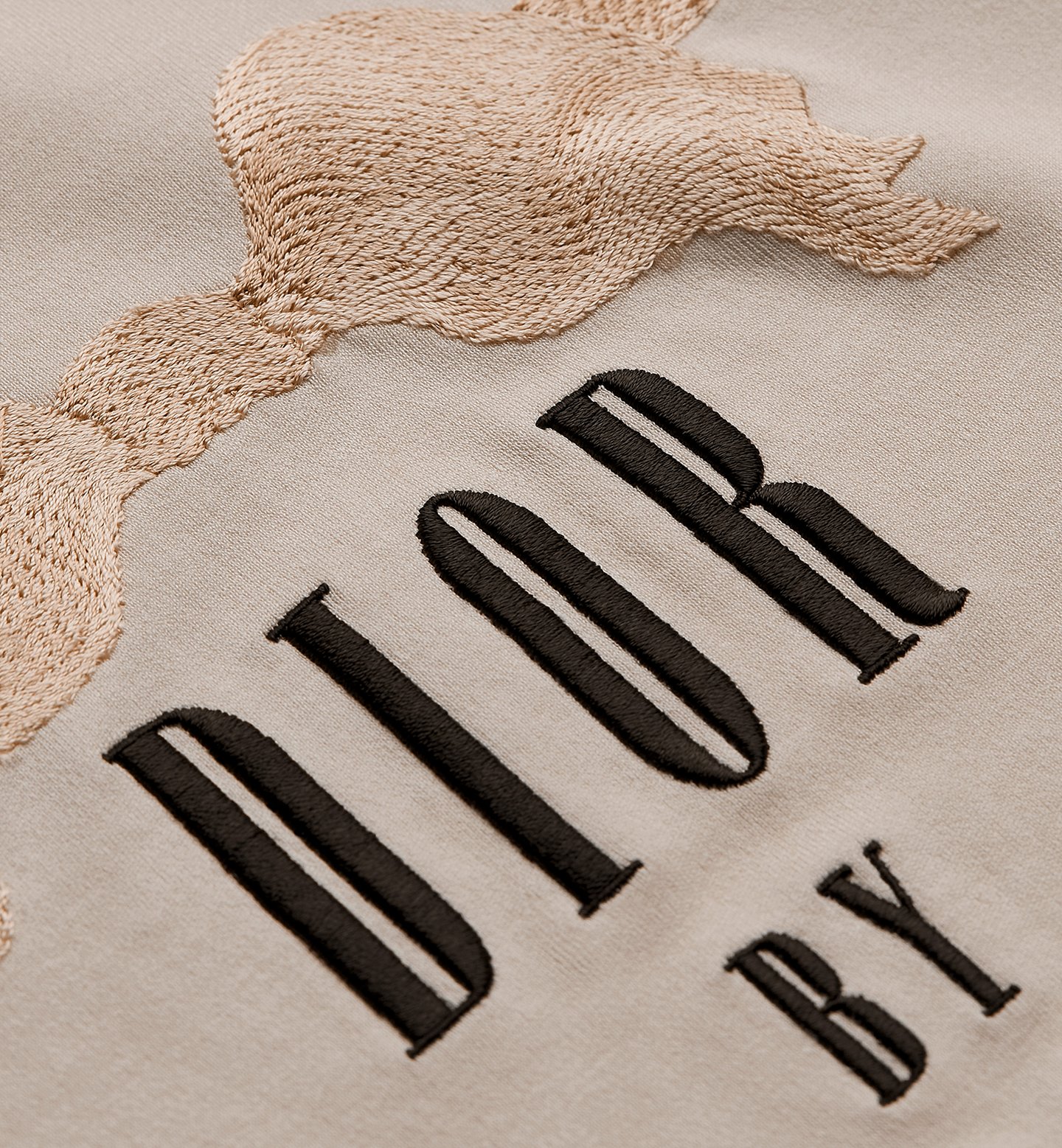 Футболка Dior By Бежевая F