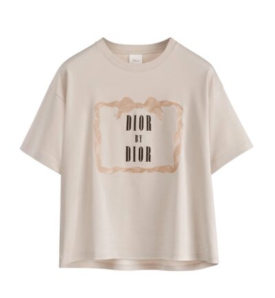 Футболка Dior By Бежевая F