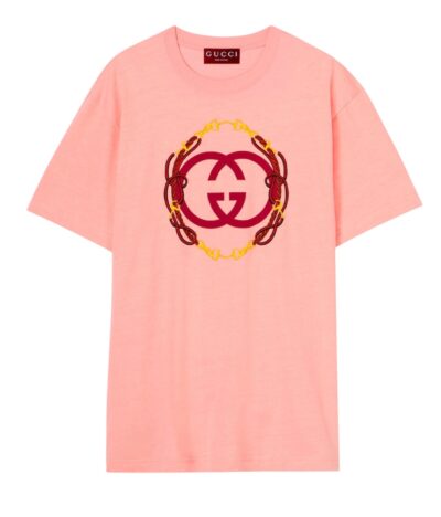 Футболка Gucci G Розовая F