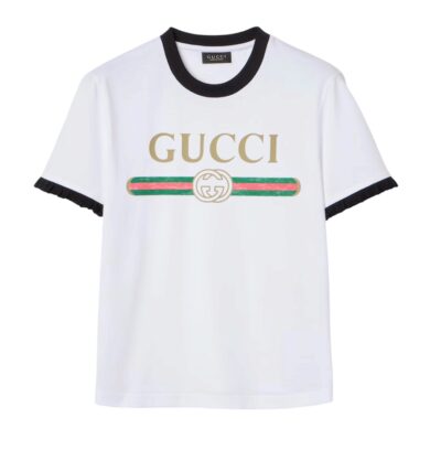 Футболка Gucci La Famiglia Белая F