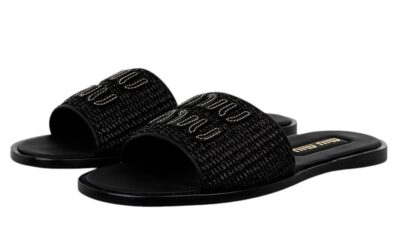 Шлепанцы Miu Miu Черные F