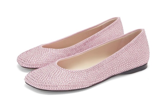 Балетки Loewe Toy Ballerina Розовые F