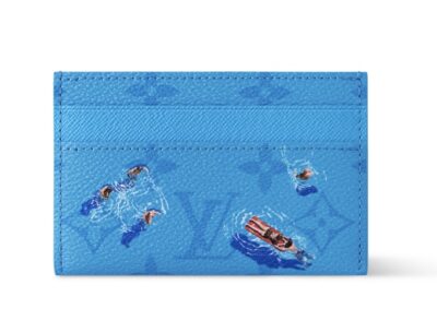 Держатель Для Карт Louis Vuitton Double Голубая N