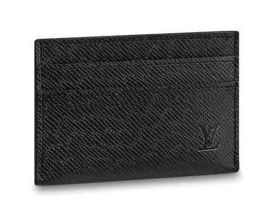 Держатель Для Карт Louis Vuitton Lv Taiga Черная N