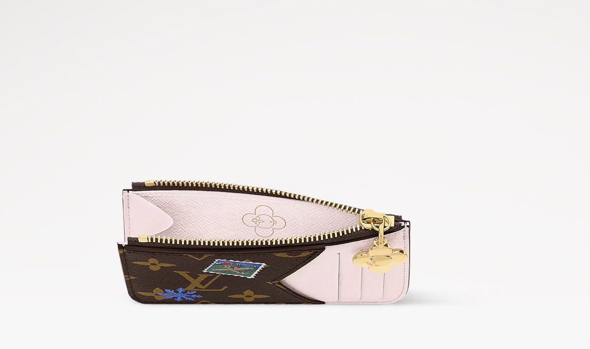 Держатель Для Карт Louis Vuitton Romy Розовая N