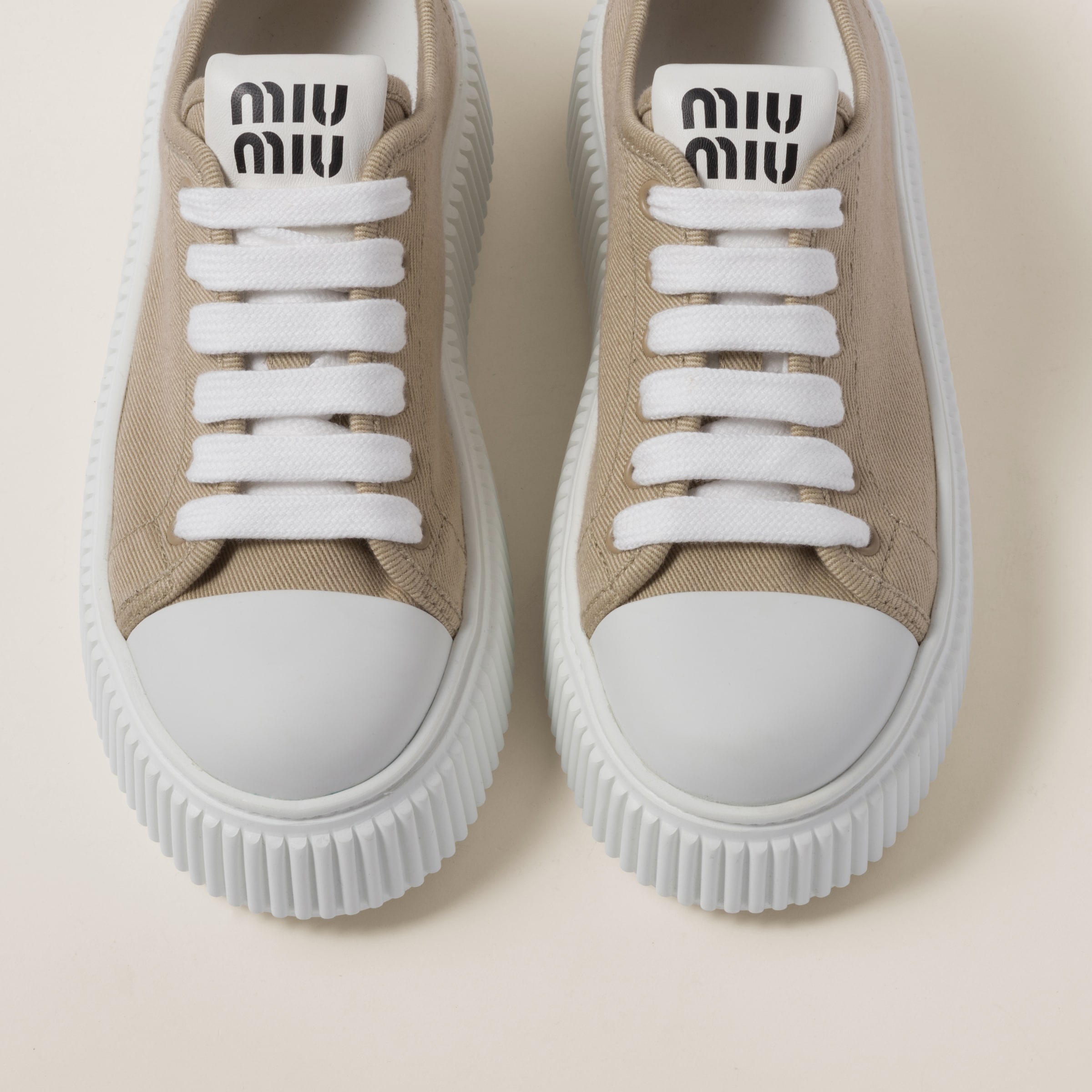 Кеды Miu Miu Коричнево бежевые F