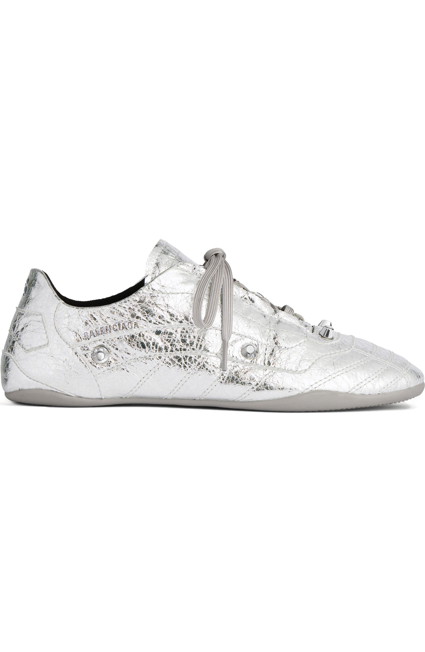 Кроссовки Balenciaga City Metallic Серебряные F