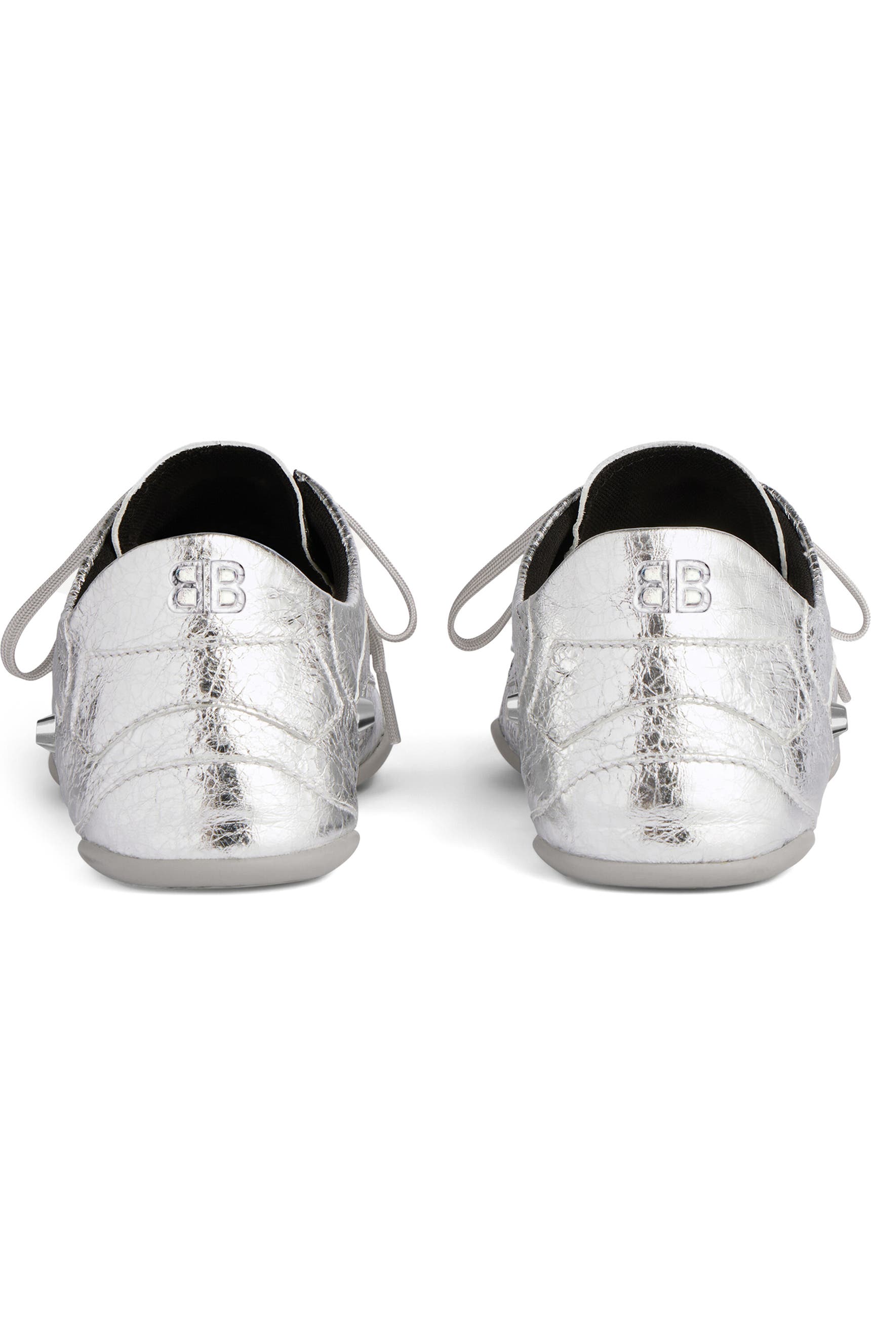 Кроссовки Balenciaga City Metallic Серебряные F