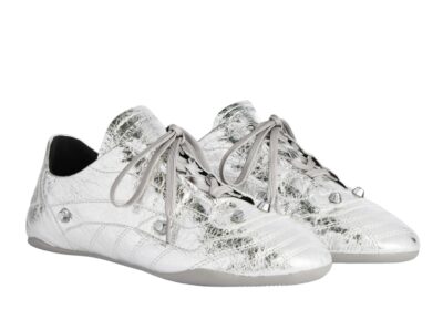 Кроссовки Balenciaga City Metallic Серебряные F