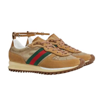 Кроссовки Gucci Re motion Коричневые F