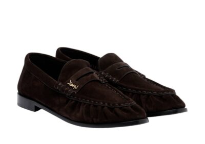 Лоферы Saint Laurent Le Loafer Cassandre Коричневые F