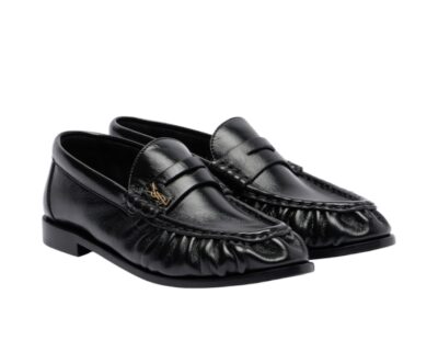 Лоферы Saint Laurent Le Loafer Cassandre Черные F