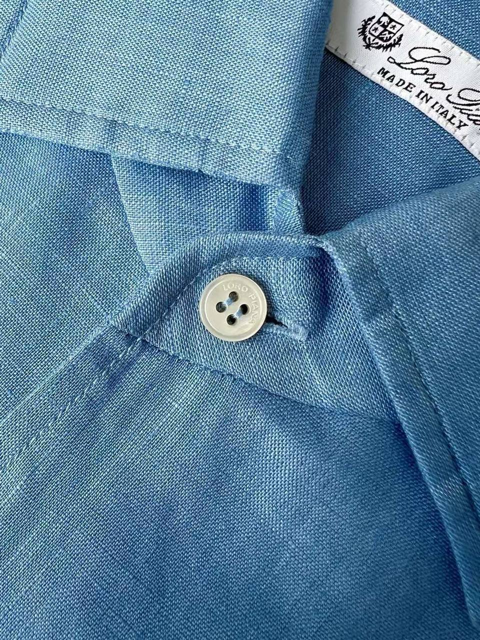 Рубашка Loro Piana Синяя M