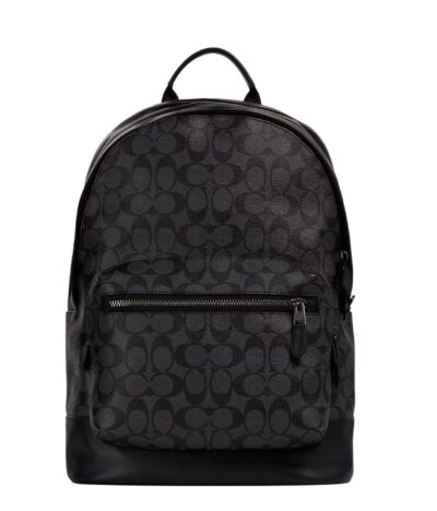 Рюкзак Coach West Backpack In Signature Canvas Large Черный N