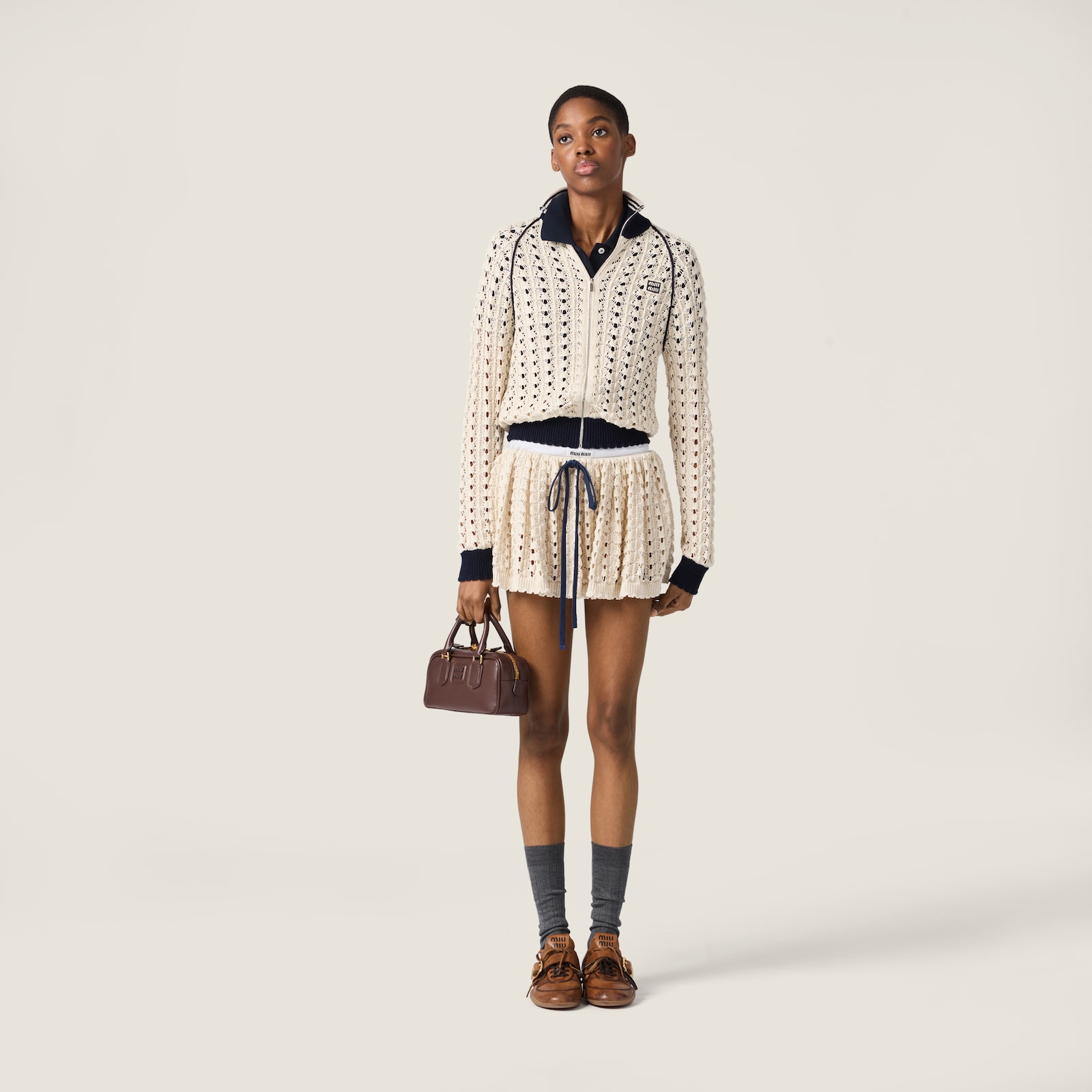 Свитшот Miu Miu Бежевый F
