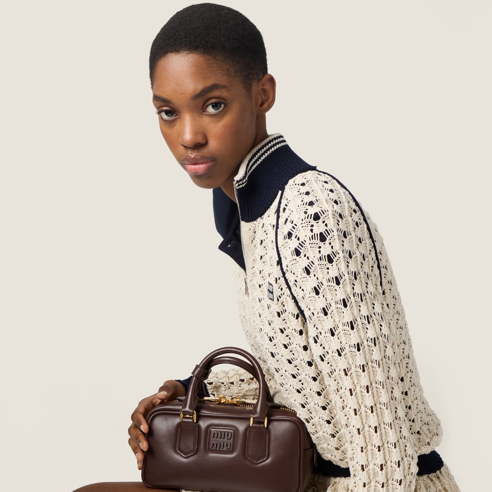Свитшот Miu Miu Бежевый F