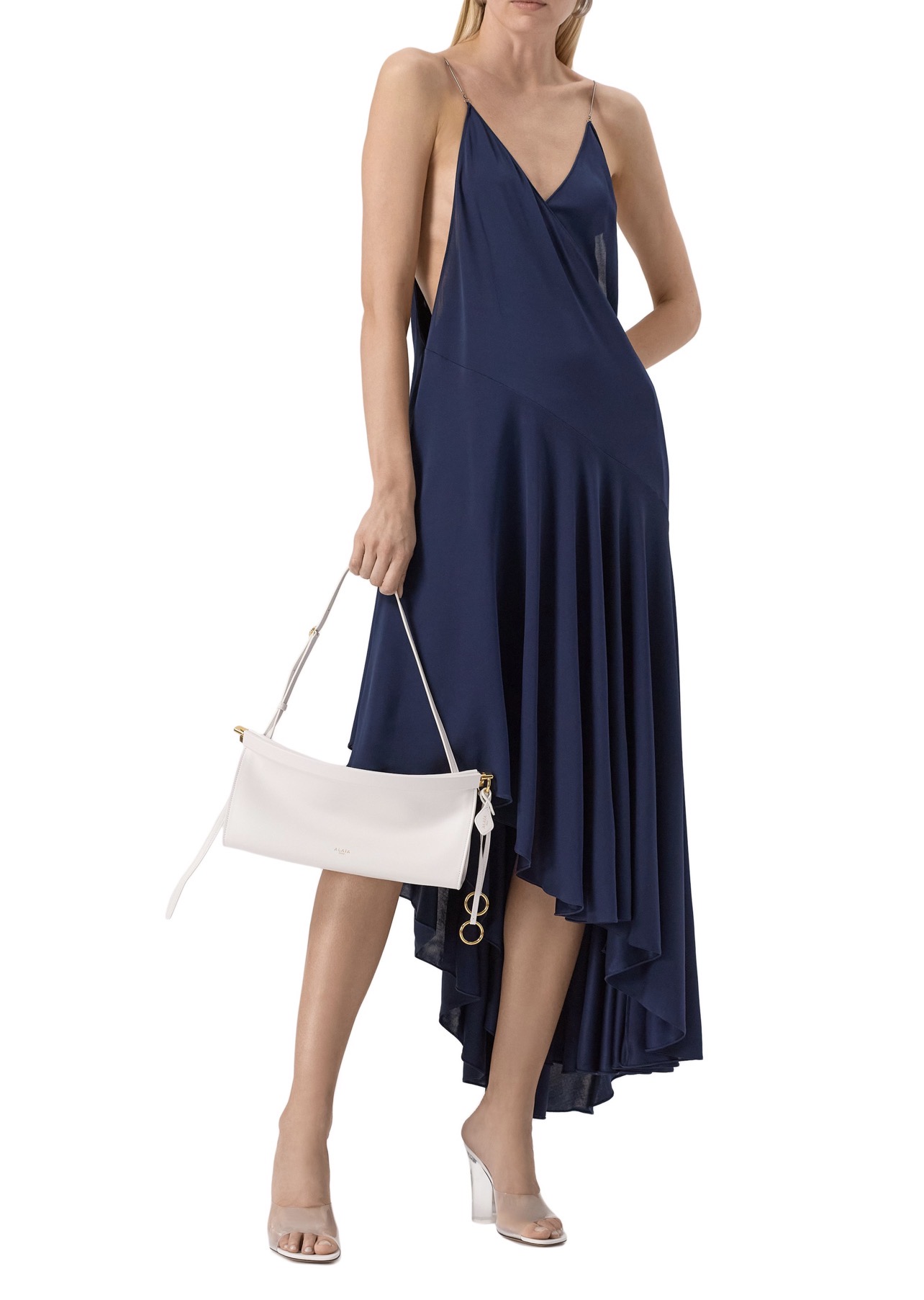 Сумка Alaia Le Click East west Small Белая N