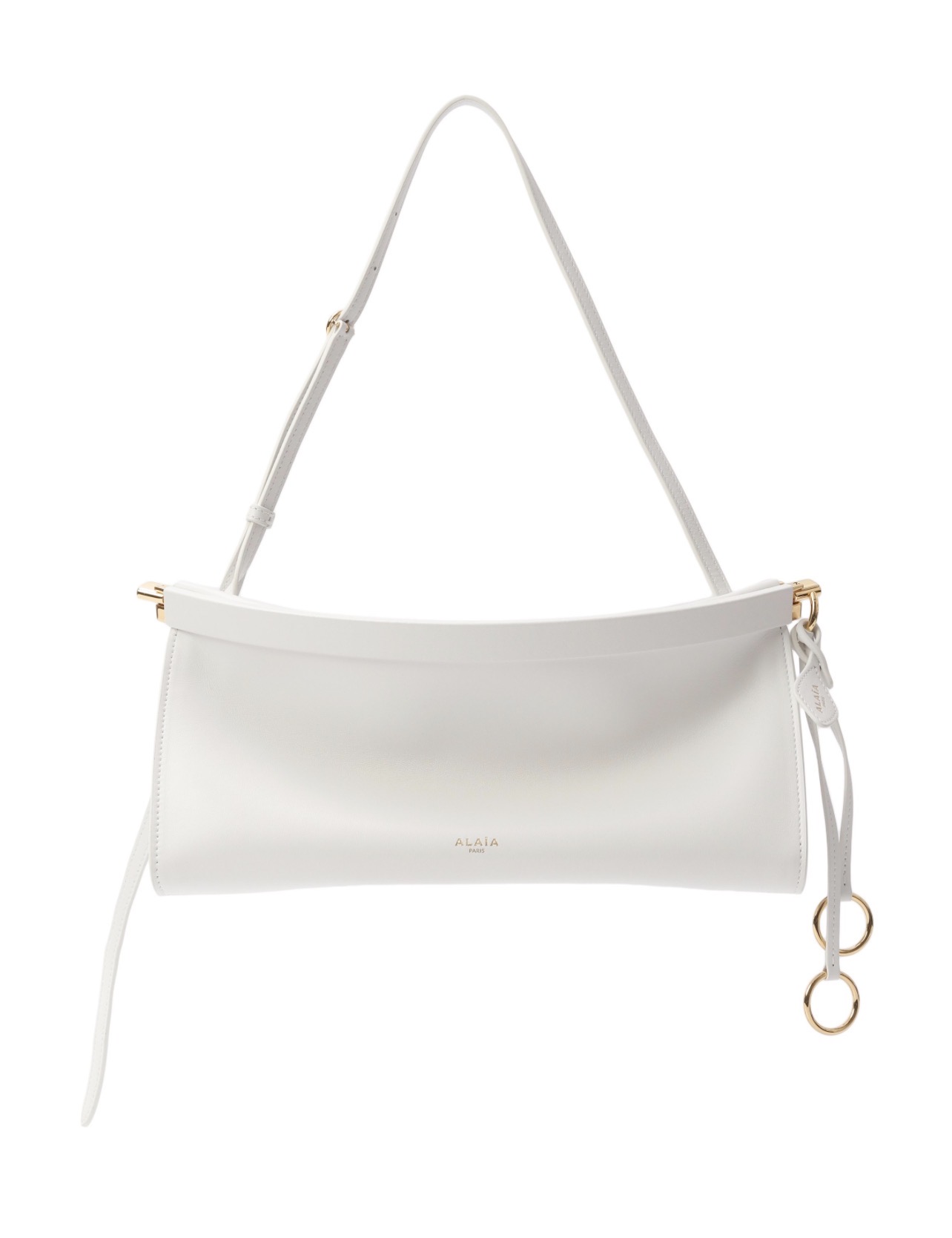 Сумка Alaia Le Click East west Small Белая N