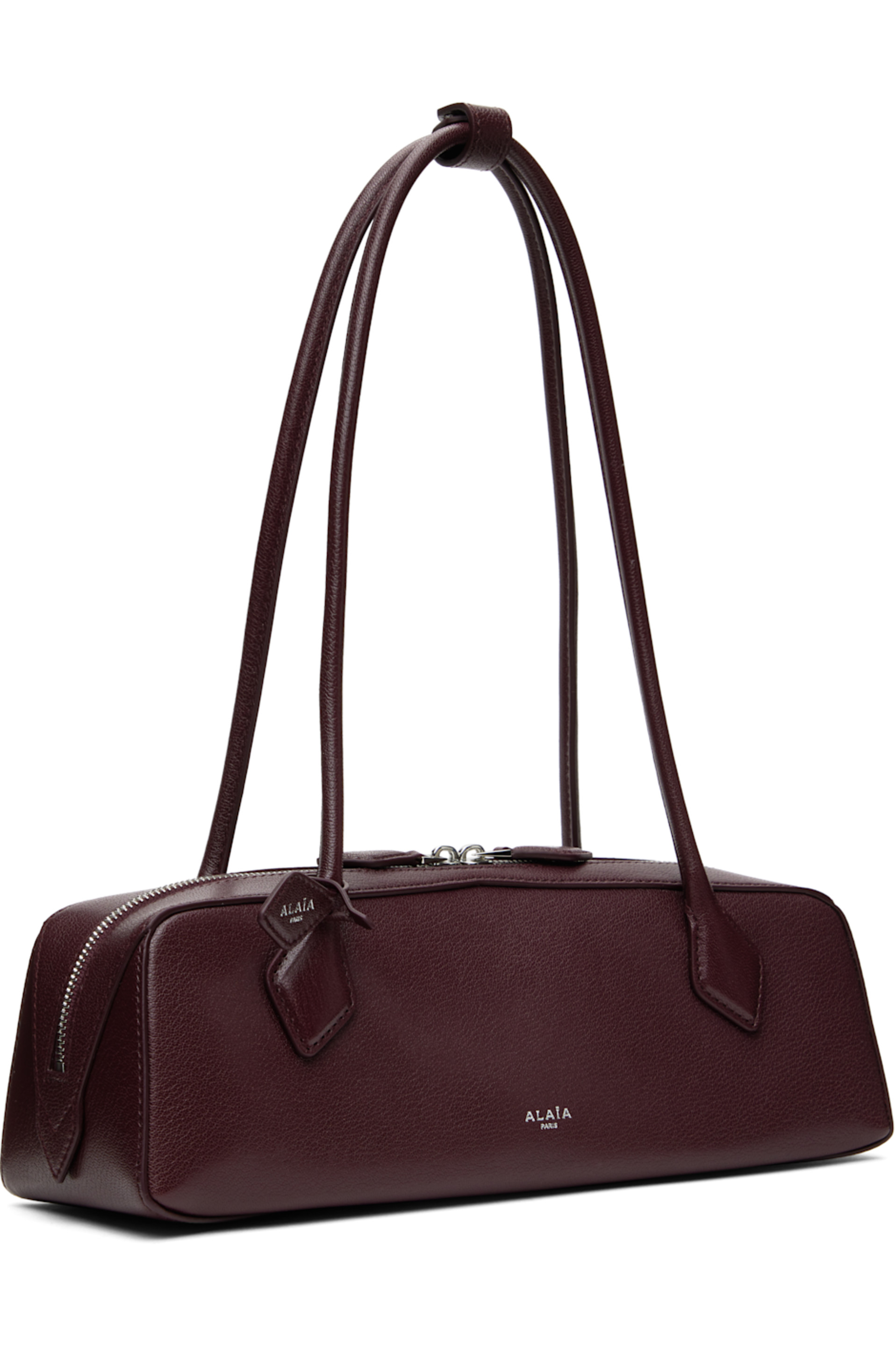 Сумка Alaia Le Teckel Medium Бордовая N