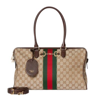 Сумка Gucci Borsetto Large Boston Бежевая N