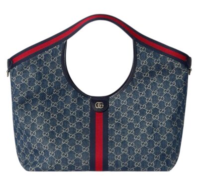 Сумка Gucci Giglio Gg Canvas Large Синяя N