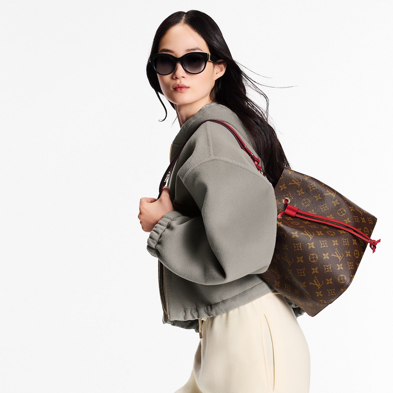 Сумка Louis Vuitton Neonoe Mm Коричневая N