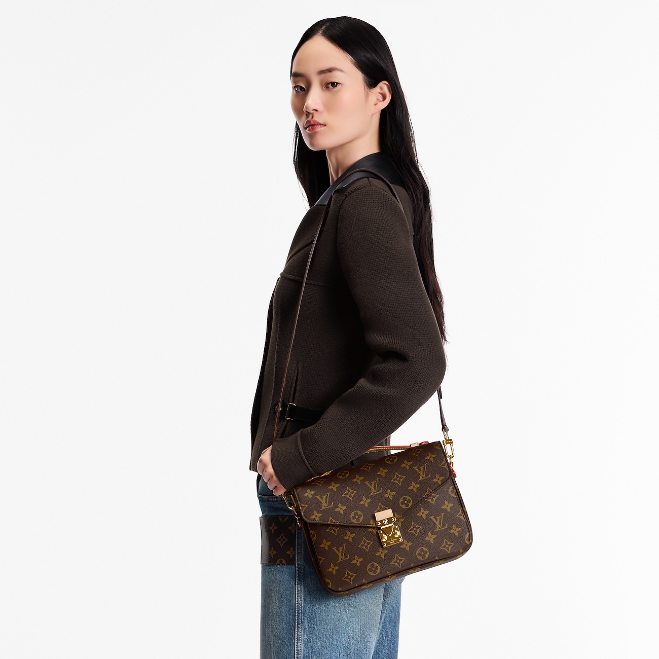 Сумка Louis Vuitton Pochette M Коричневая N