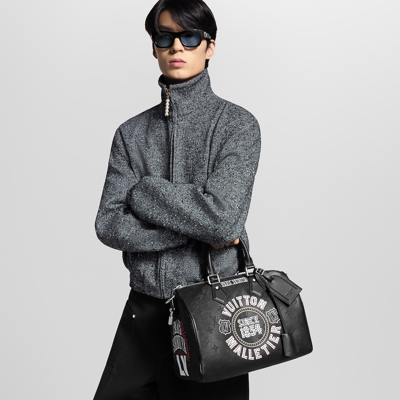 Сумка Louis Vuitton Speedy P Bandouli Коричневая N
