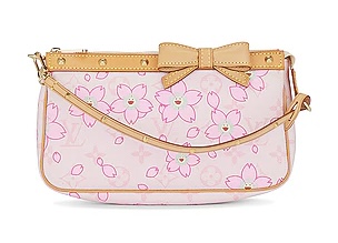 Сумка Louis Vuitton Takashi Murakami Cherry Blossom Pochette Accessoires Розовая N