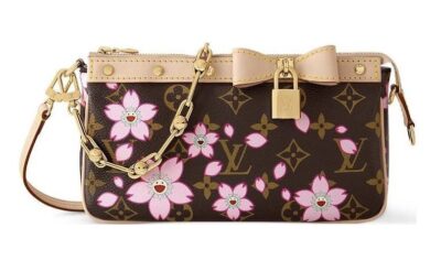 Сумка Louis Vuitton Takashi Murakami Cherry Blossom Sakura Brown Коричневая N