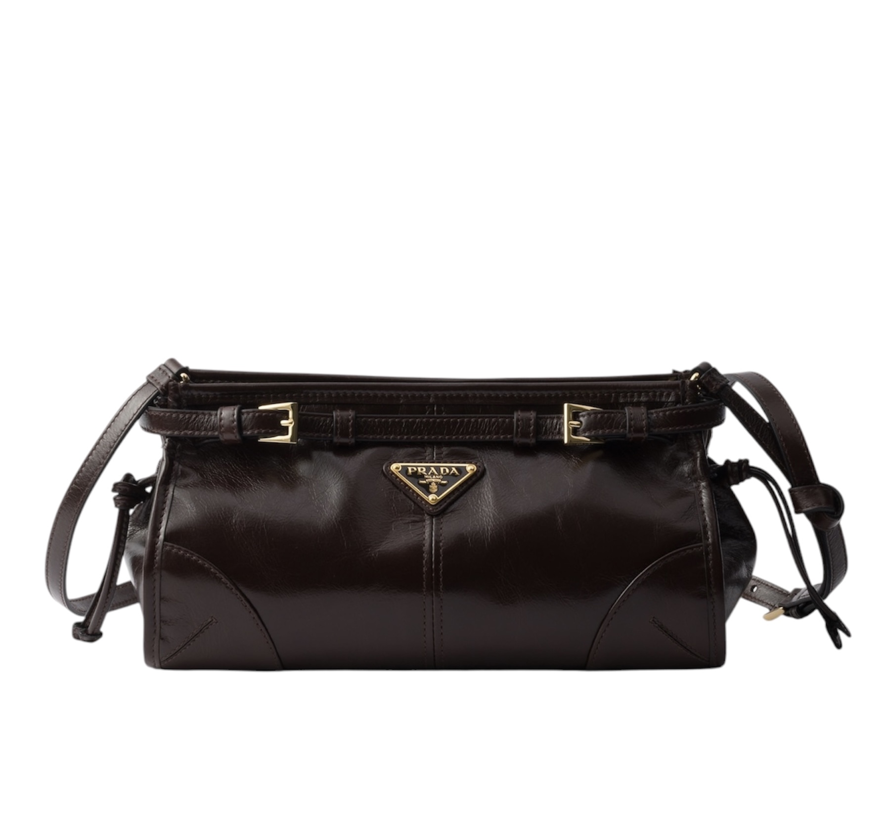 Сумка Prada Bonnie Темно коричневая N