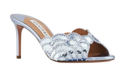 Туфли Aquazzura Ce Soir Серебряные F