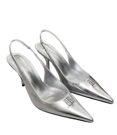 Туфли Balenciaga Square Knife Bb Серебряные F