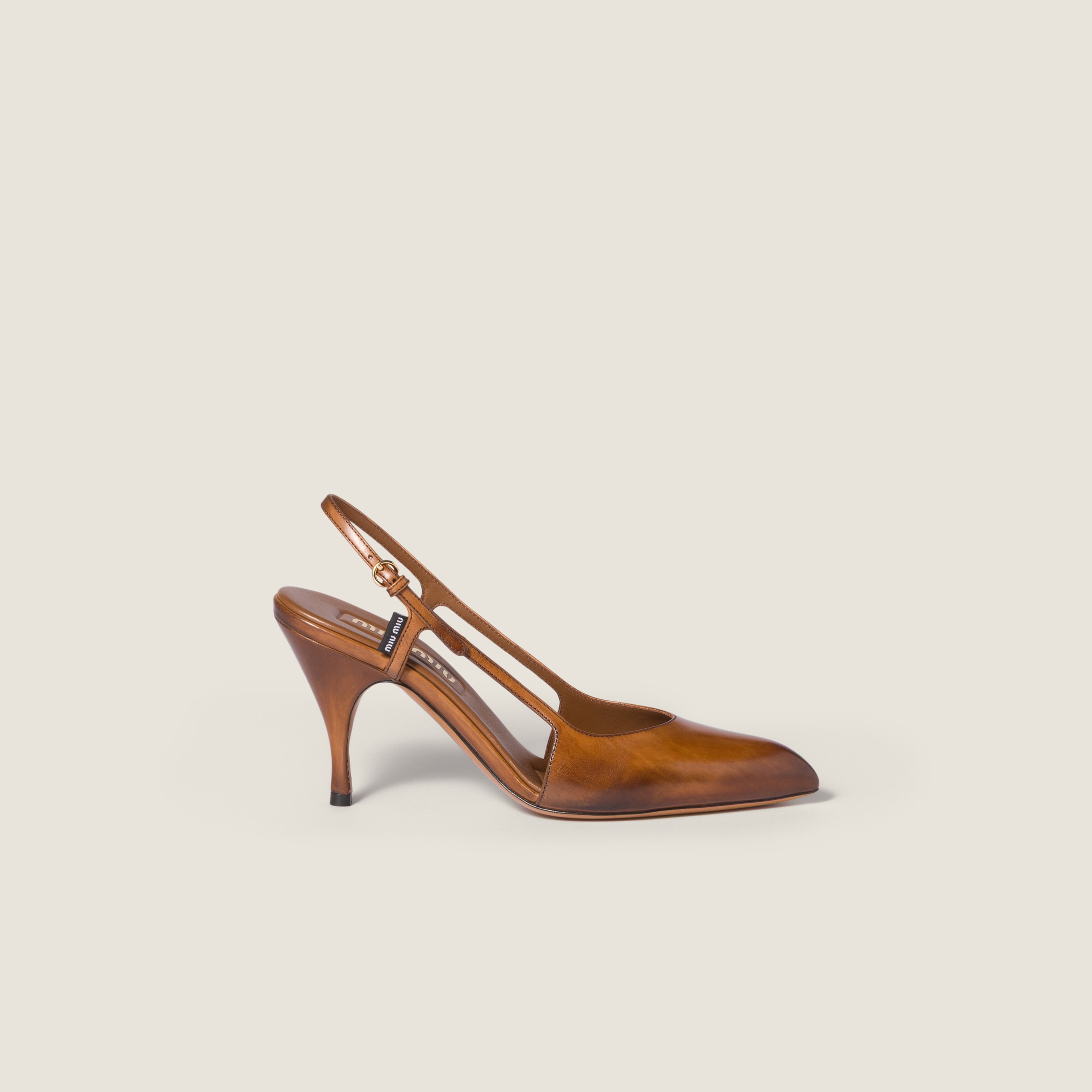 Туфли Miu Miu Miu Miu Светло коричневые F