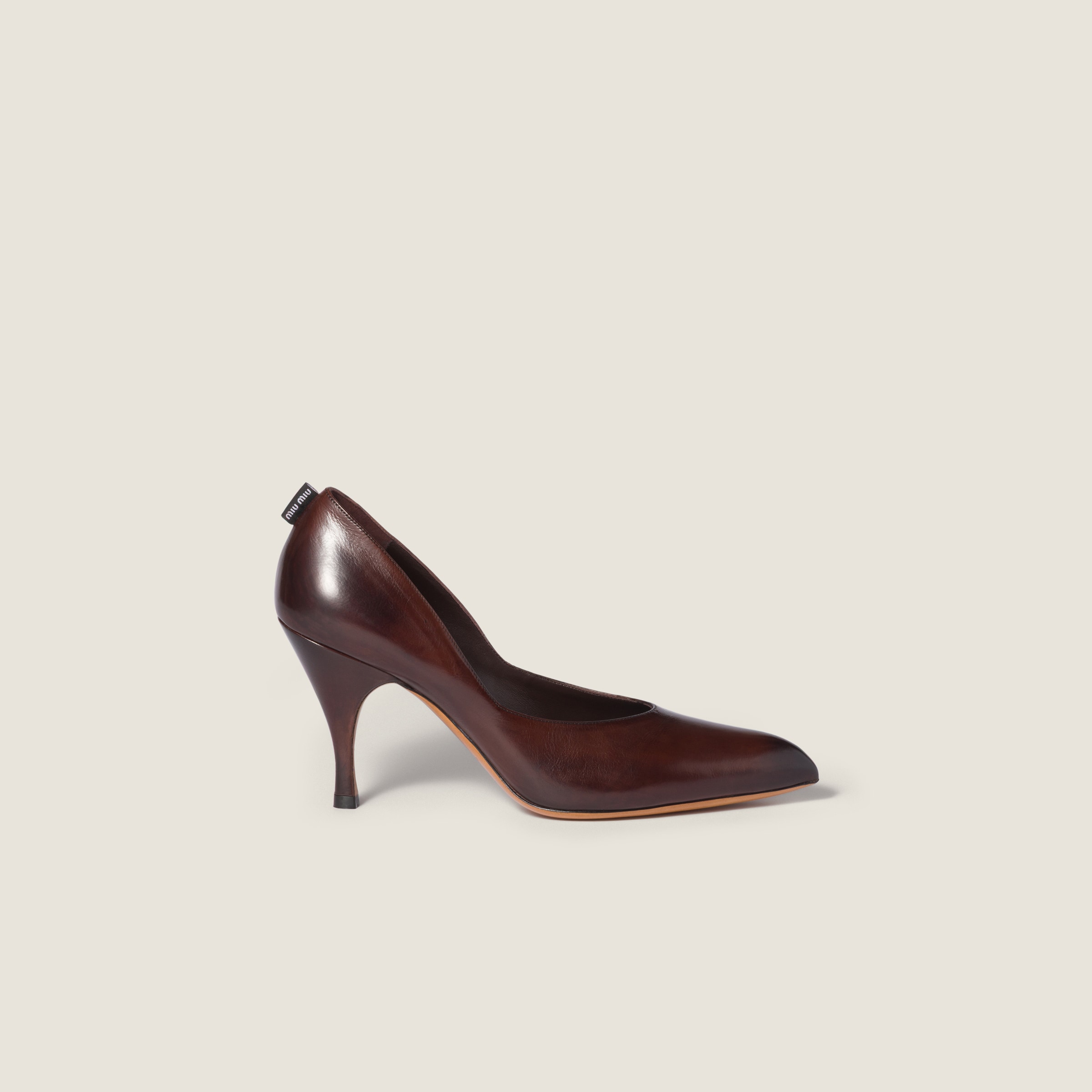 Туфли Miu Miu Miu Miu Темно коричневые F