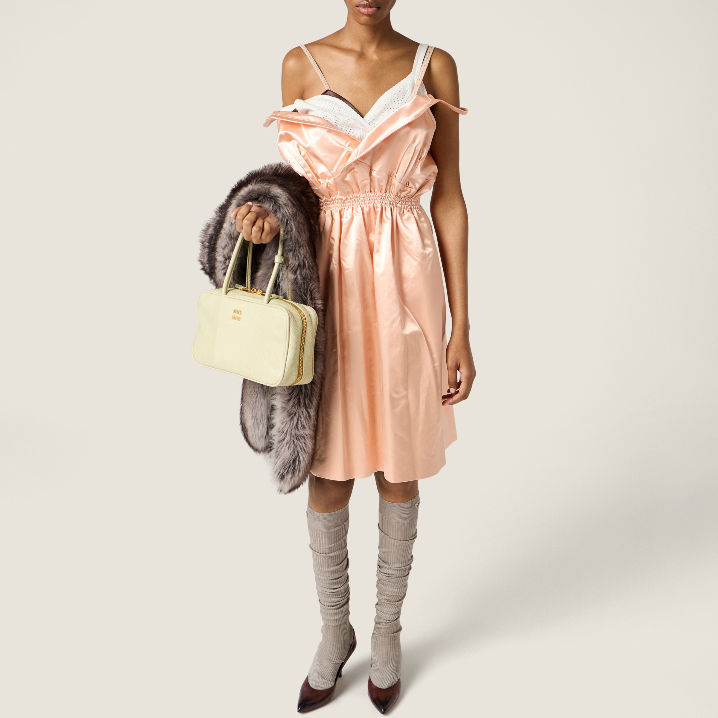 Туфли Miu Miu Miu Miu Темно коричневые F
