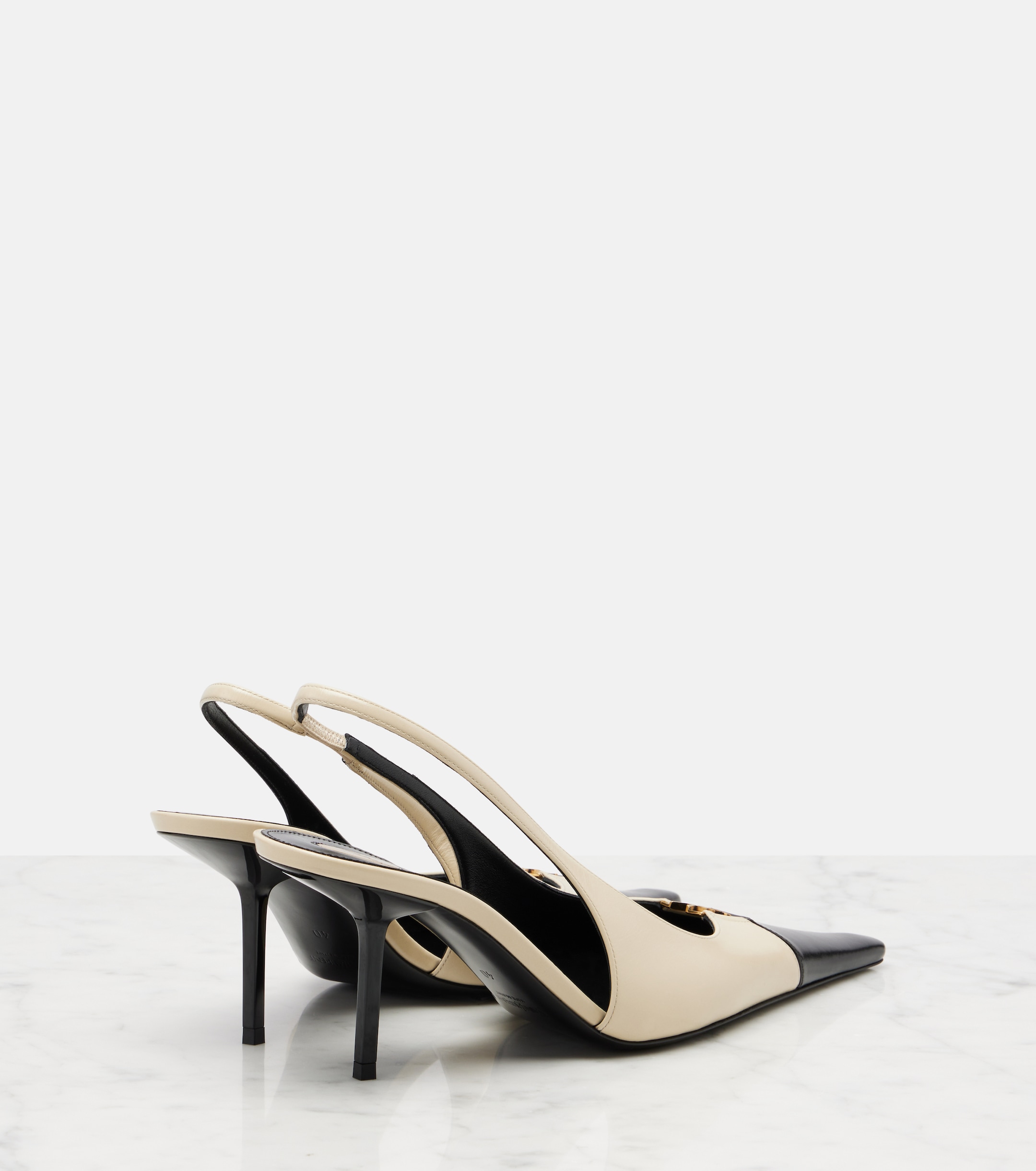 Туфли Saint Laurent Babylone Breteuil Белые F