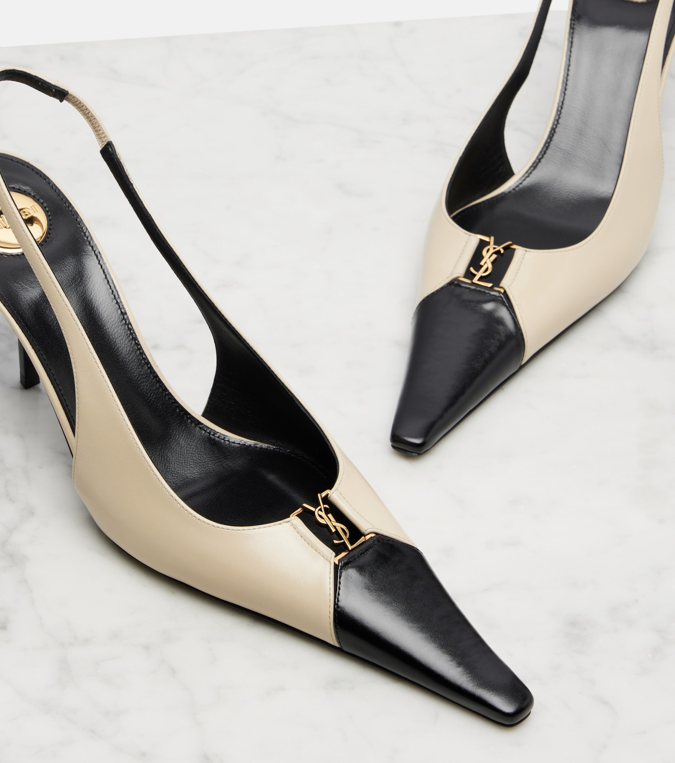 Туфли Saint Laurent Babylone Breteuil Белые F