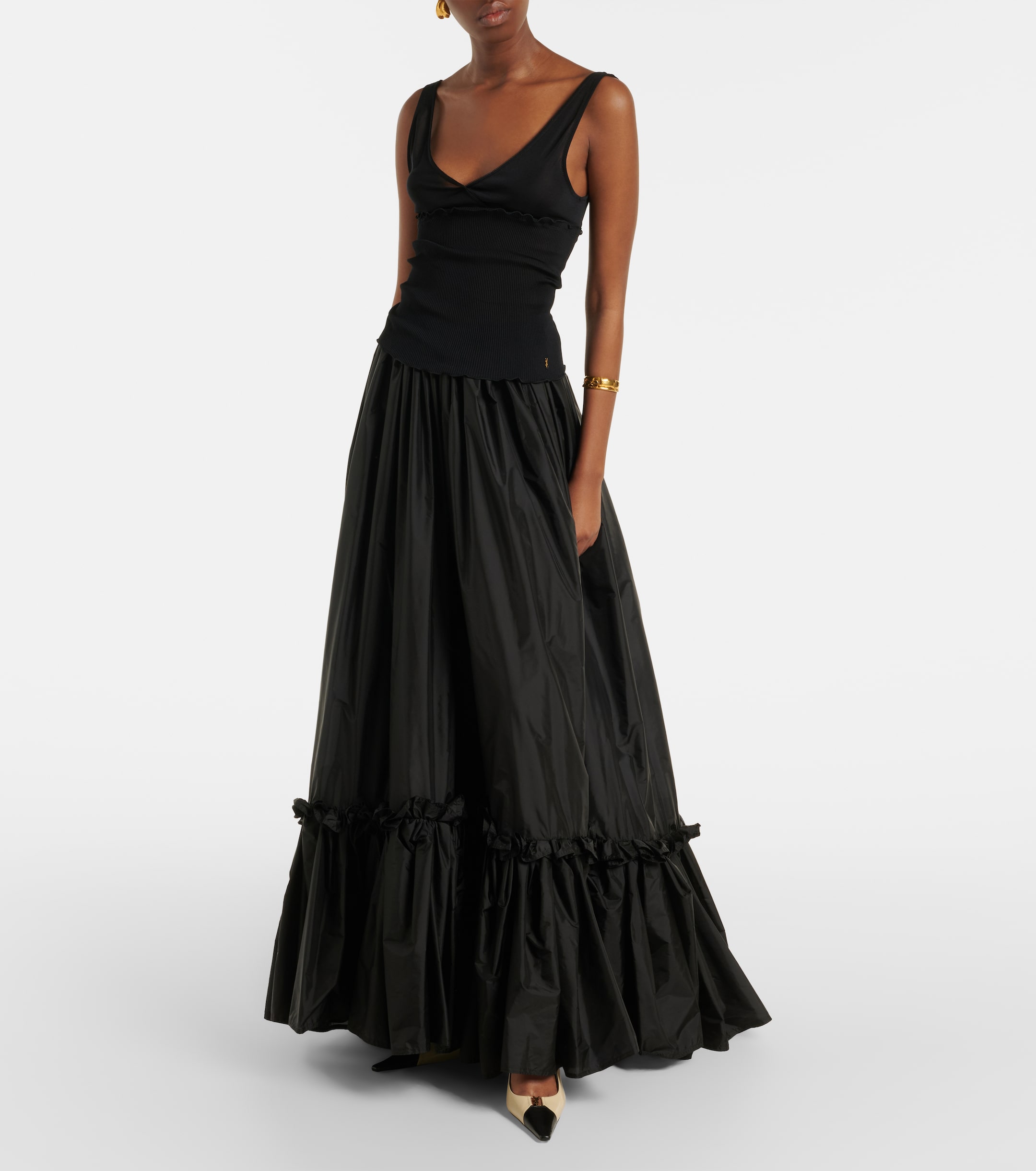 Туфли Saint Laurent Babylone Breteuil Белые F