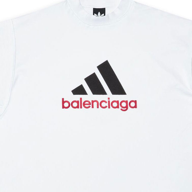 Футболка Balenciaga X Adidas Adidas Unisex Oversized Balenciaga Белая M