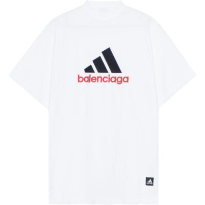 Футболка Balenciaga X Adidas Adidas Unisex Oversized Balenciaga Белая M