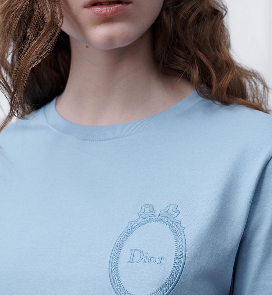 Футболка Dior M Голубая F